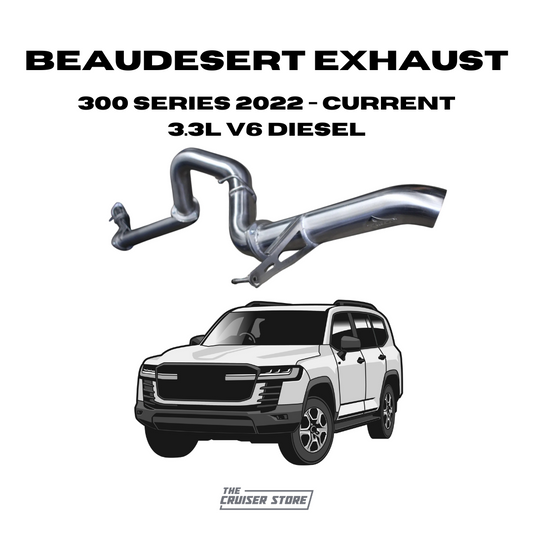Beaudesert Exhaust - Suitable for TOYOTA LANDCRUISER 2022-Current 300 Series 3.3L V6 Diesel Exhaust With DPF