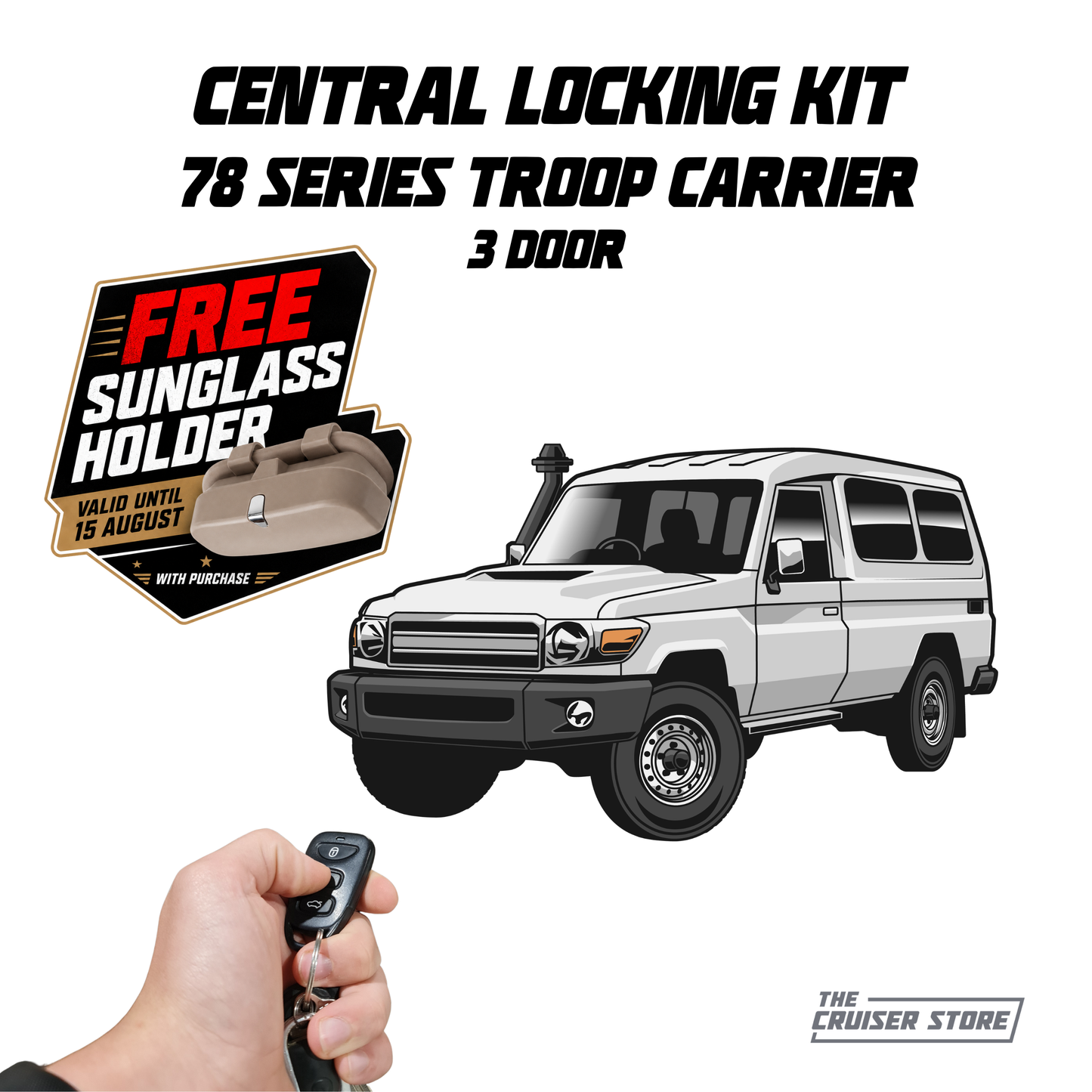 3 Door Central Locking - Suitable for use with 78 Series Troopy