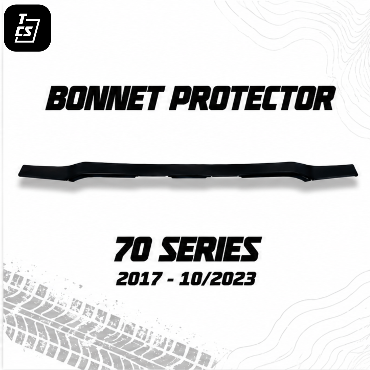 TCS Bonnet Protector - Suitable for use with 70 Series LandCruiser 2017-10/2023