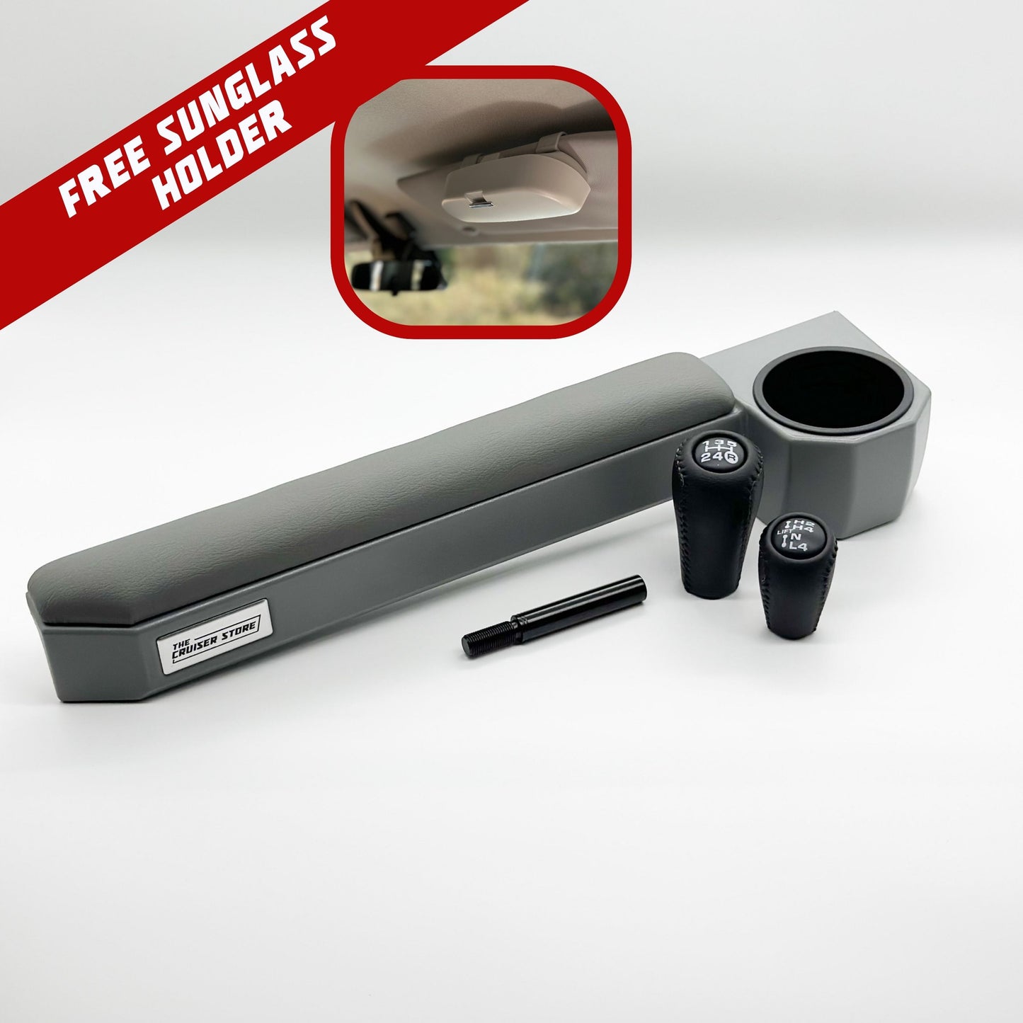 Armrest, Gear Knob Set & Extension - to suit 70 Series Landcruiser