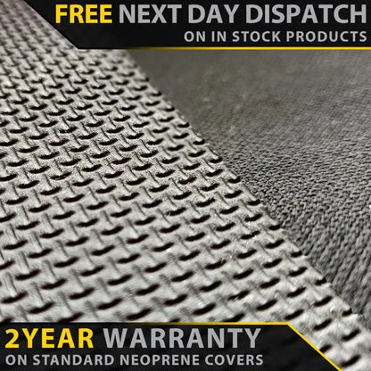Razorback 4x4 - Toyota Hilux 8th Gen - Dual Cab - GP4 Neoprene Rear Row Seat Covers (In Stock)