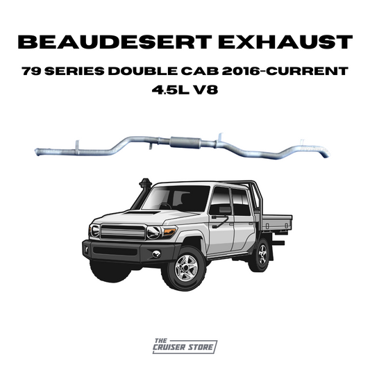 Beaudesert Exhaust - Suitable for TOYOTA LANDCRUISER 2016-Current 79 Series Double Cab 4.5L V8 Turbo Diesel With DPF