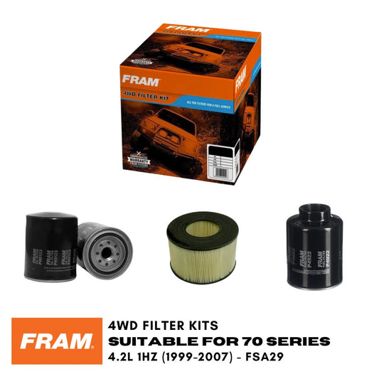 FRAM 4WD Filter Kit - Suitable for 70 Series 4.2L 1HZ (1999-2007) - FSA29