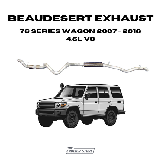 Beaudesert Exhaust - Suitable for TOYOTA LANDCRUISER 2007-2016 70 Series Wagon 4.5L V8 Turbo Diesel