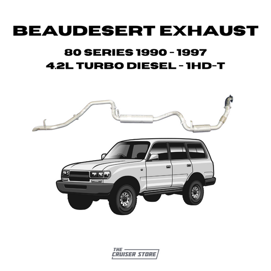 Beaudesert Exhaust - Suitable for TOYOTA LANDCRUISER 1990-1997 3″ 80 Series Ute 4.2L Turbo Diesel Exhaust
