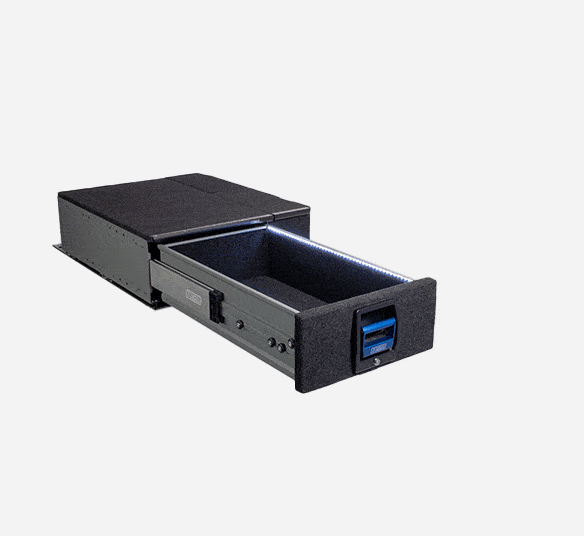 MSA 4x4 Single Storage Drawer System (Right) - Suitable for LandCruiser Prado 120 Series 2003-2009