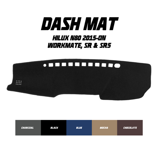 Dash Mat - Suitable for use with Hilux N80 (2015-ON) Workmate, SR & SR5
