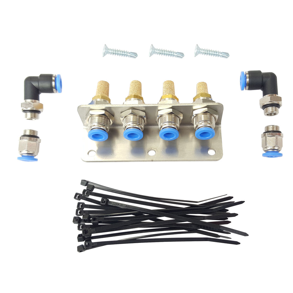 Blackhawk Diff & Gearbox Breather Kit 4 Port for Toyota Prado main image 1