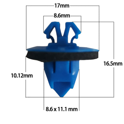 Door Moulding Clip Repair Kit (12pcs) - Suitable For Toyota LandCruiser Prado 120 Series