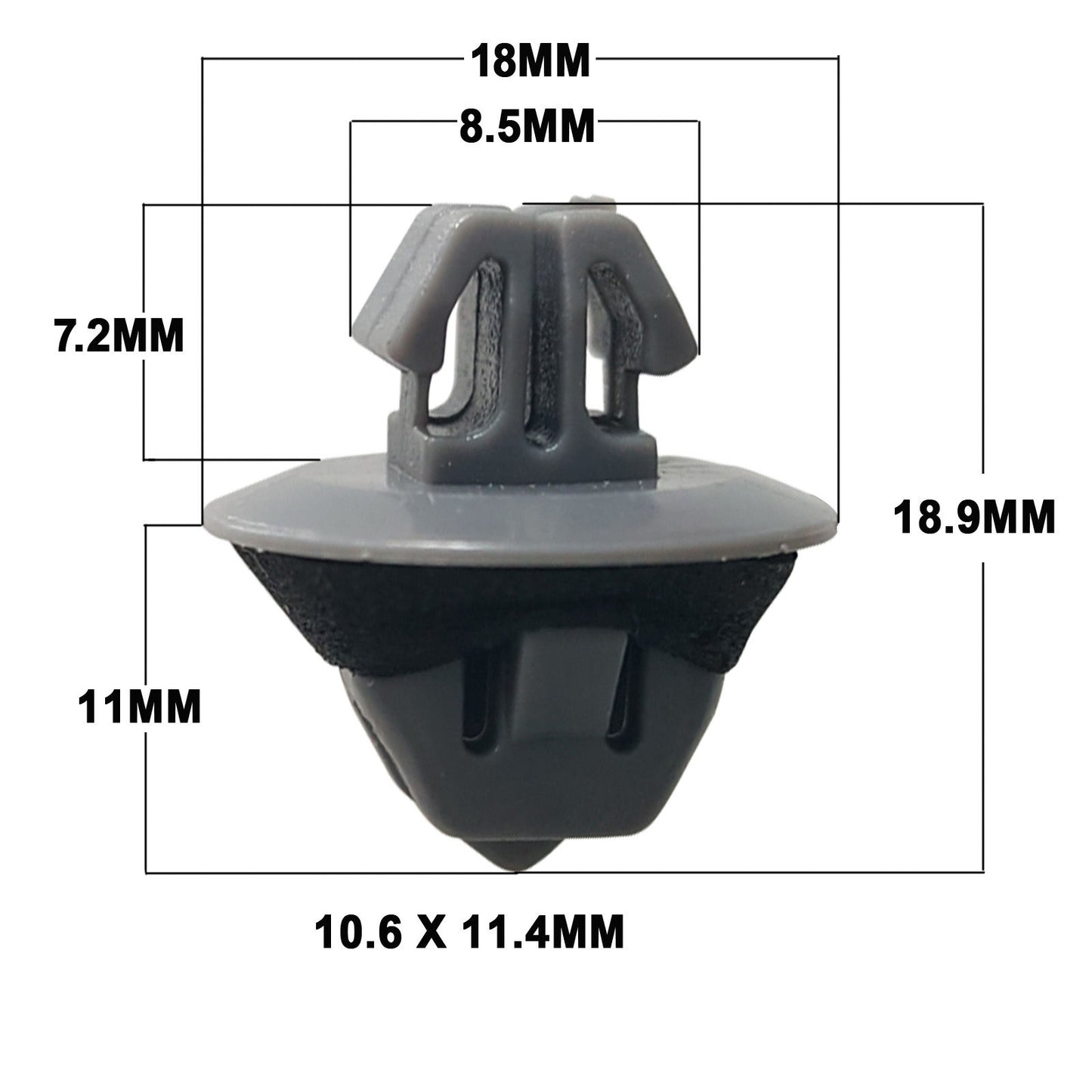 Door Moulding Clip Repair Kit (12pcs) - Suitable For Toyota LandCruiser Prado 120 Series