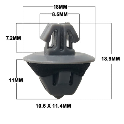 Door Moulding Clip Repair Kit (12pcs) - Suitable For Toyota LandCruiser Prado 120 Series