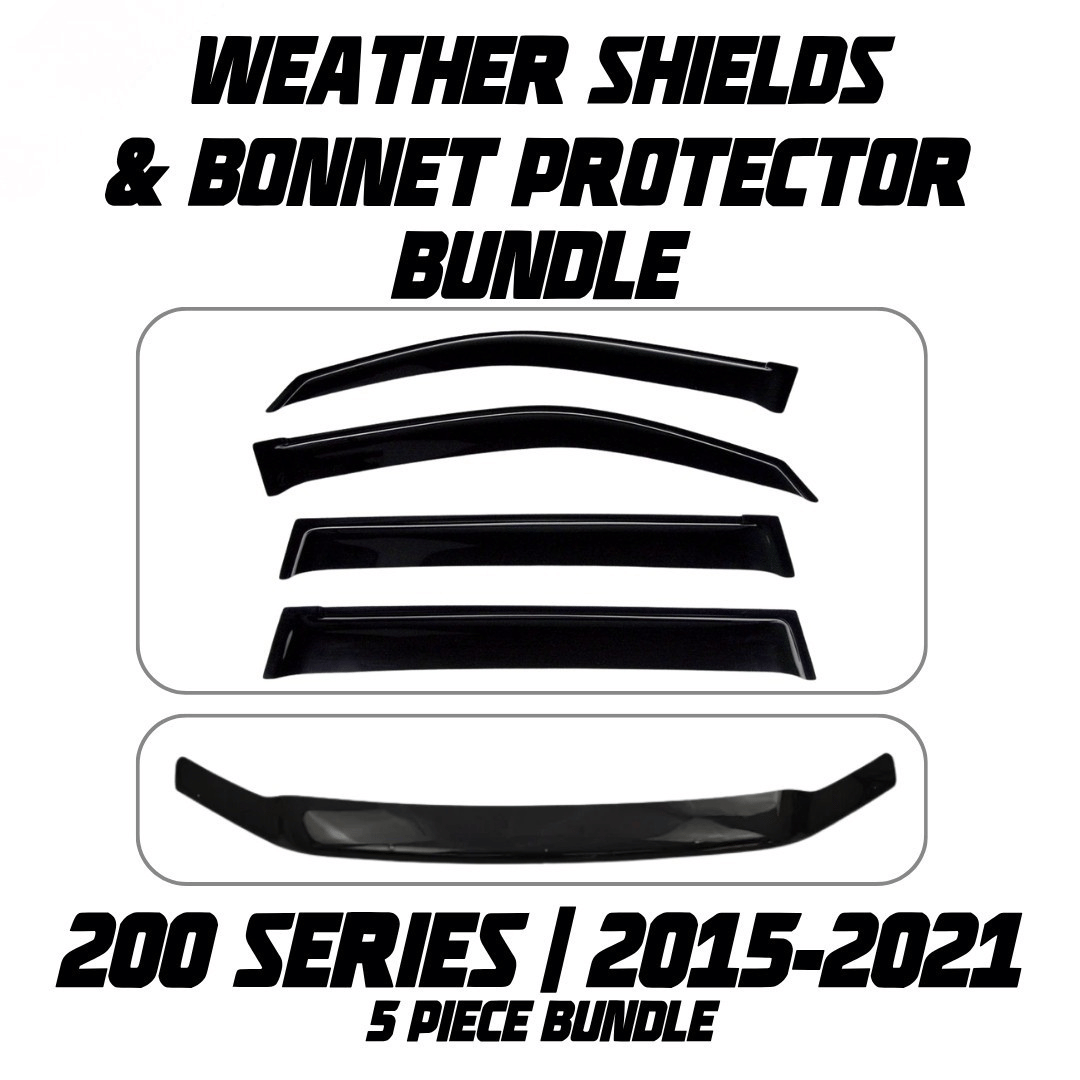 OCAM Weather Shields & Bonnet Protector - To Suit 200 Series LandCruiser 08/2015-2021