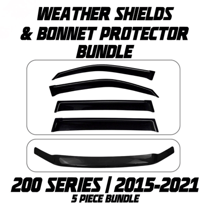 OCAM Weather Shields & Bonnet Protector - To Suit 200 Series LandCruiser 08/2015-2021