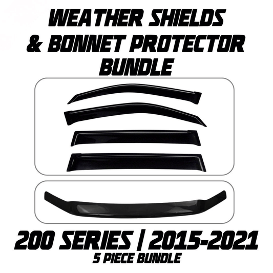 OCAM Weather Shields & Bonnet Protector - To Suit 200 Series LandCruiser 08/2015-2021