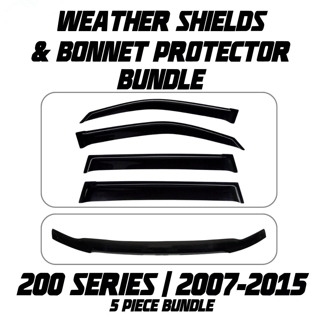 OCAM Weather Shields & Bonnet Protector - To Suit 200 Series LandCruiser 2007-07/2015
