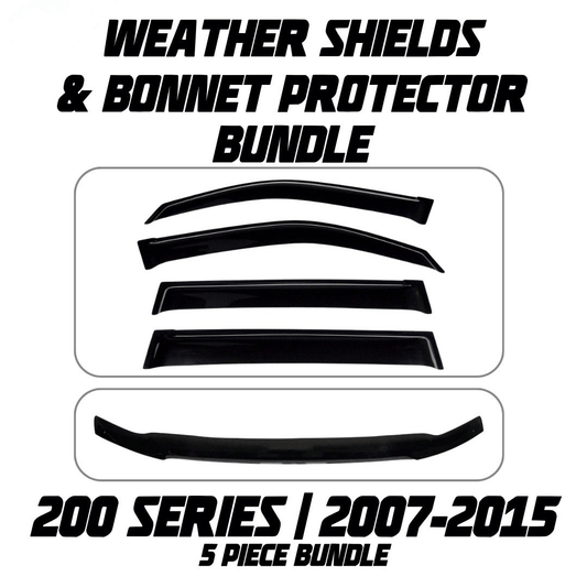 OCAM Weather Shields & Bonnet Protector - To Suit 200 Series LandCruiser 2007-07/2015