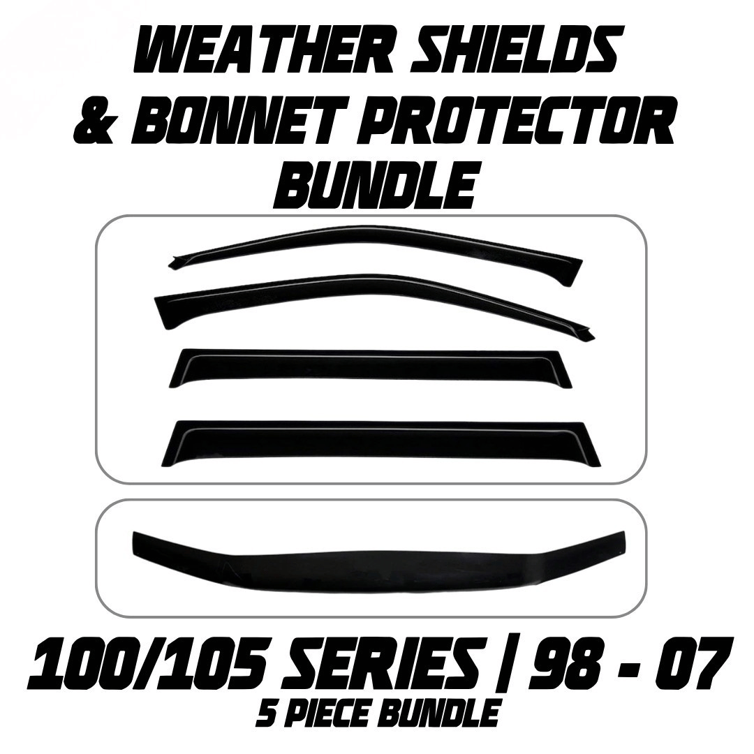 OCAM Weather Shields & Bonnet Protector - To Suit 100/105 Series LandCruiser 1998-2007