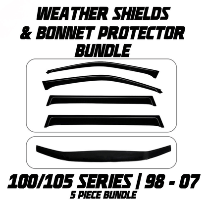 OCAM Weather Shields & Bonnet Protector - To Suit 100/105 Series LandCruiser 1998-2007