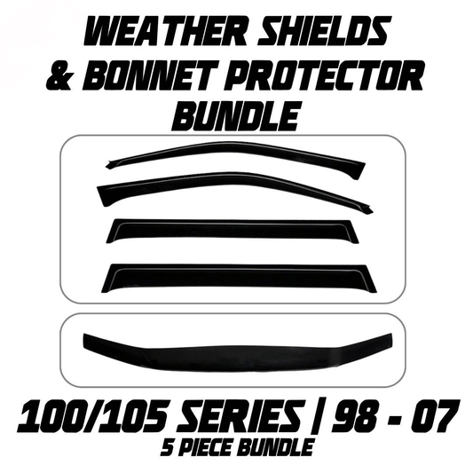 OCAM Weather Shields & Bonnet Protector - To Suit 100/105 Series LandCruiser 1998-2007