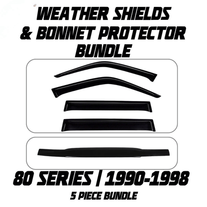 OCAM Weather Shields & Bonnet Protector - To Suit 80 Series LandCruiser 1990-1998