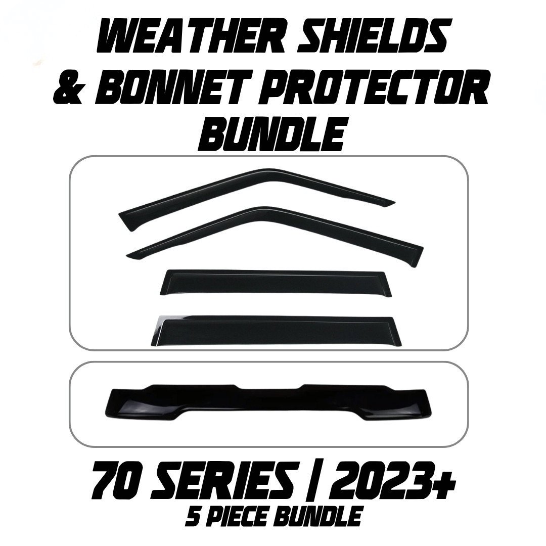 OCAM Weather Shields & Bonnet Protector - To Suit 70 Series LandCruiser 11/2023-On