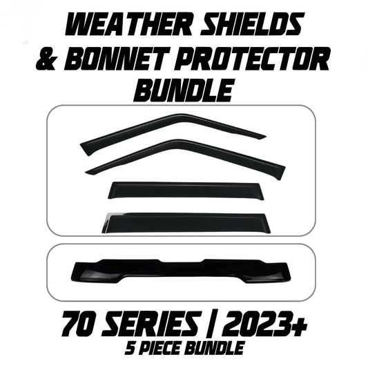 OCAM Weather Shields & Bonnet Protector - To Suit 70 Series LandCruiser 11/2023-On