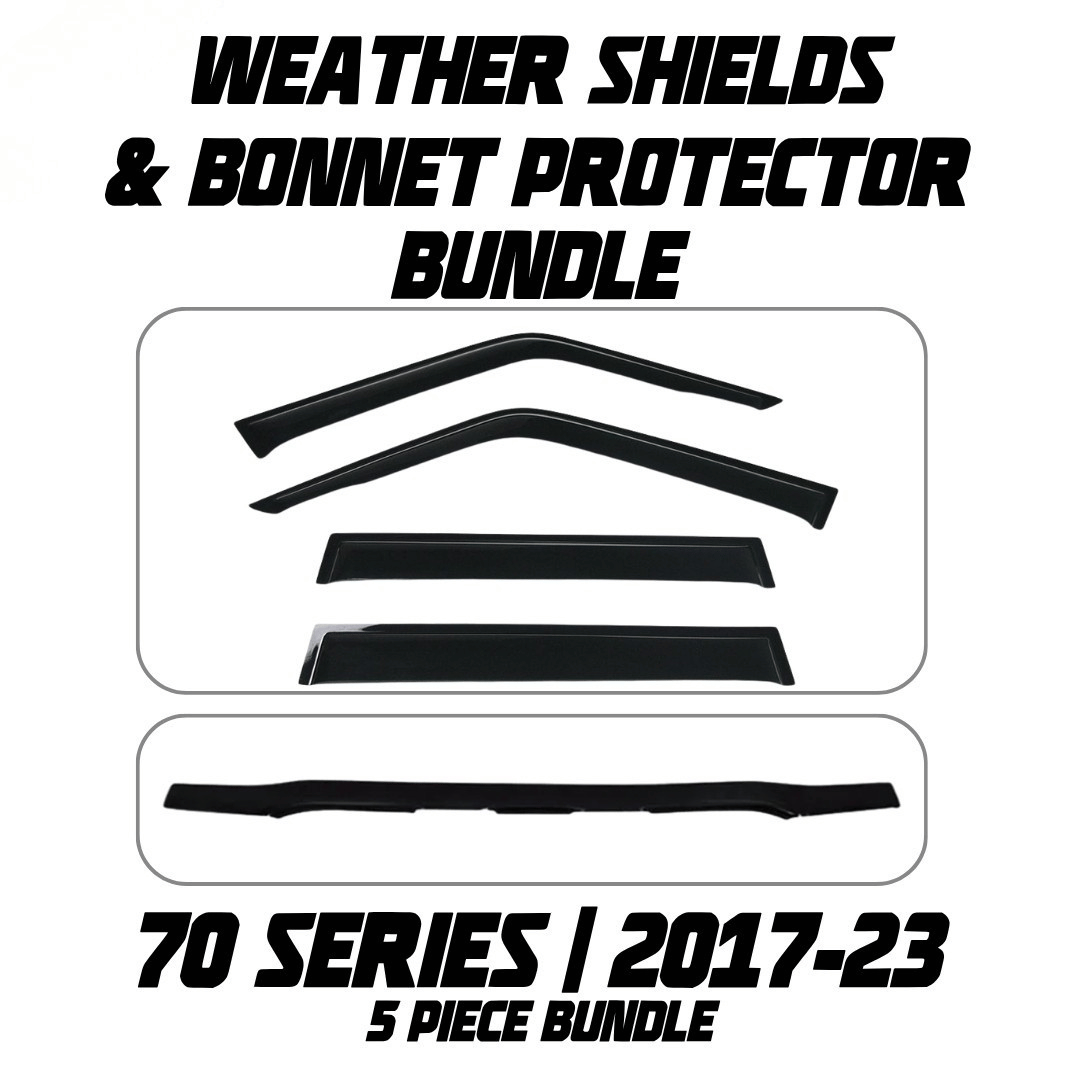 OCAM Weather Shields & Bonnet Protector - To Suit 70 Series LandCruiser 2017-10/2023