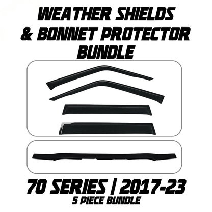 OCAM Weather Shields & Bonnet Protector - To Suit 70 Series LandCruiser 2017-10/2023
