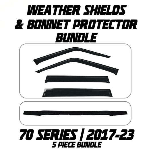OCAM Weather Shields & Bonnet Protector - To Suit 70 Series LandCruiser 2017-10/2023