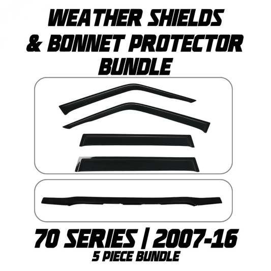 OCAM Weather Shields & Bonnet Protector - To Suit 70 Series LandCruiser 01/2007-2016