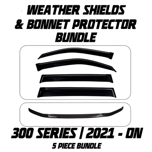 OCAM Weather Shields & Bonnet Protector - To Suit 300 Series LandCruiser 04/2021-On