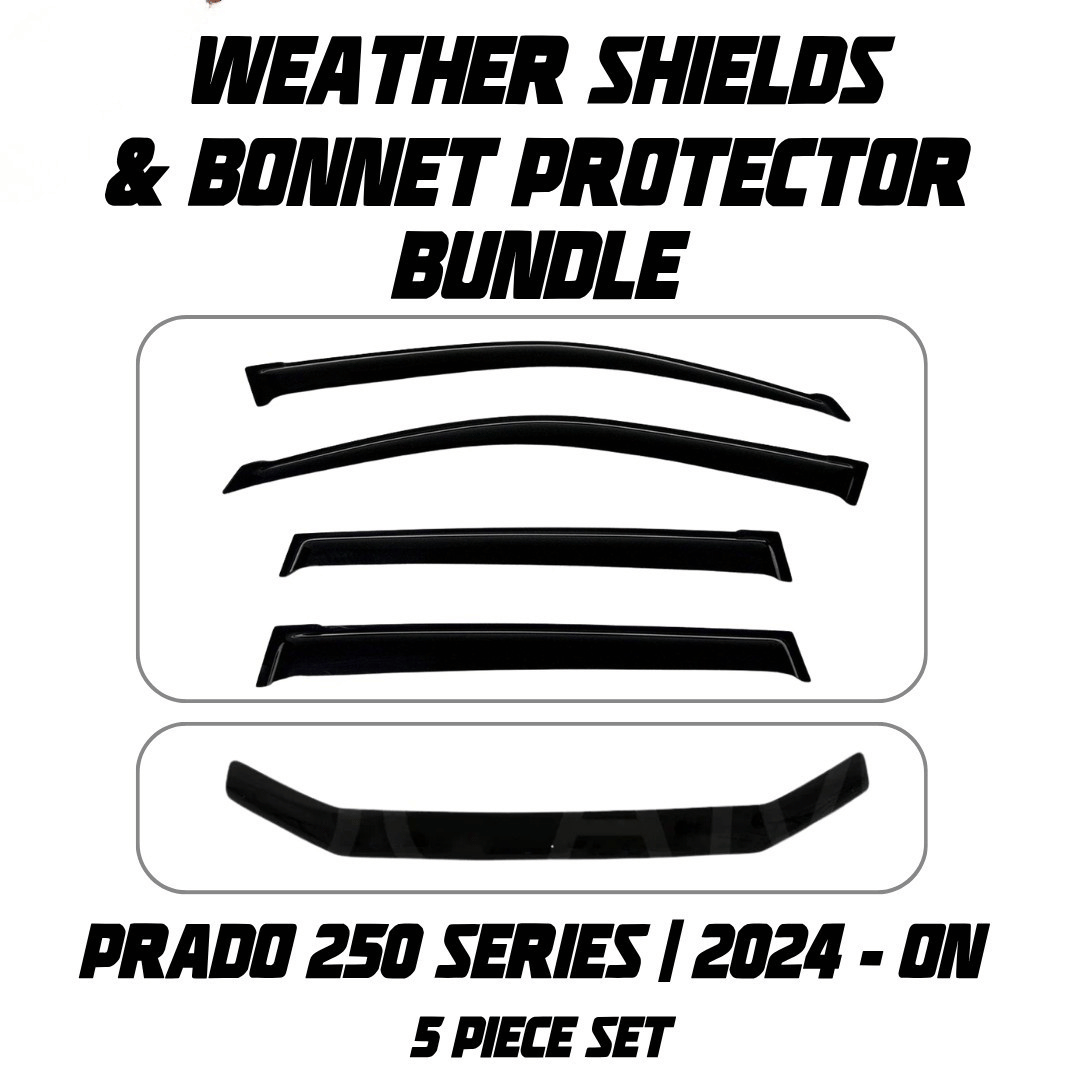 OCAM Weather Shields & Bonnet Protector - To Suit Prado 250 Series 04/2024-On