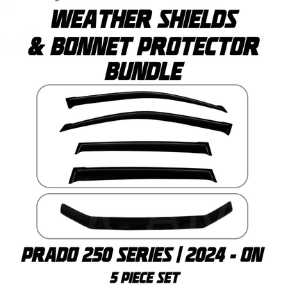 OCAM Weather Shields & Bonnet Protector - To Suit Prado 250 Series 04/2024-On