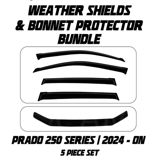 OCAM Weather Shields & Bonnet Protector - To Suit Prado 250 Series 04/2024-On