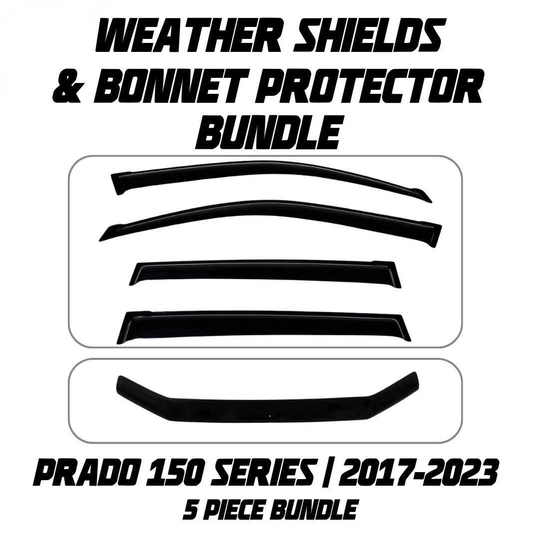 OCAM Weather Shields & Bonnet Protector - To Suit Prado 150 Series 09/2017-2023