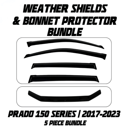 OCAM Weather Shields & Bonnet Protector - To Suit Prado 150 Series 09/2017-2023