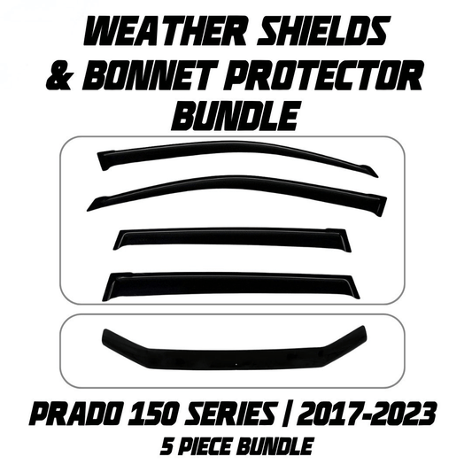 OCAM Weather Shields & Bonnet Protector - To Suit Prado 150 Series 09/2017-2023