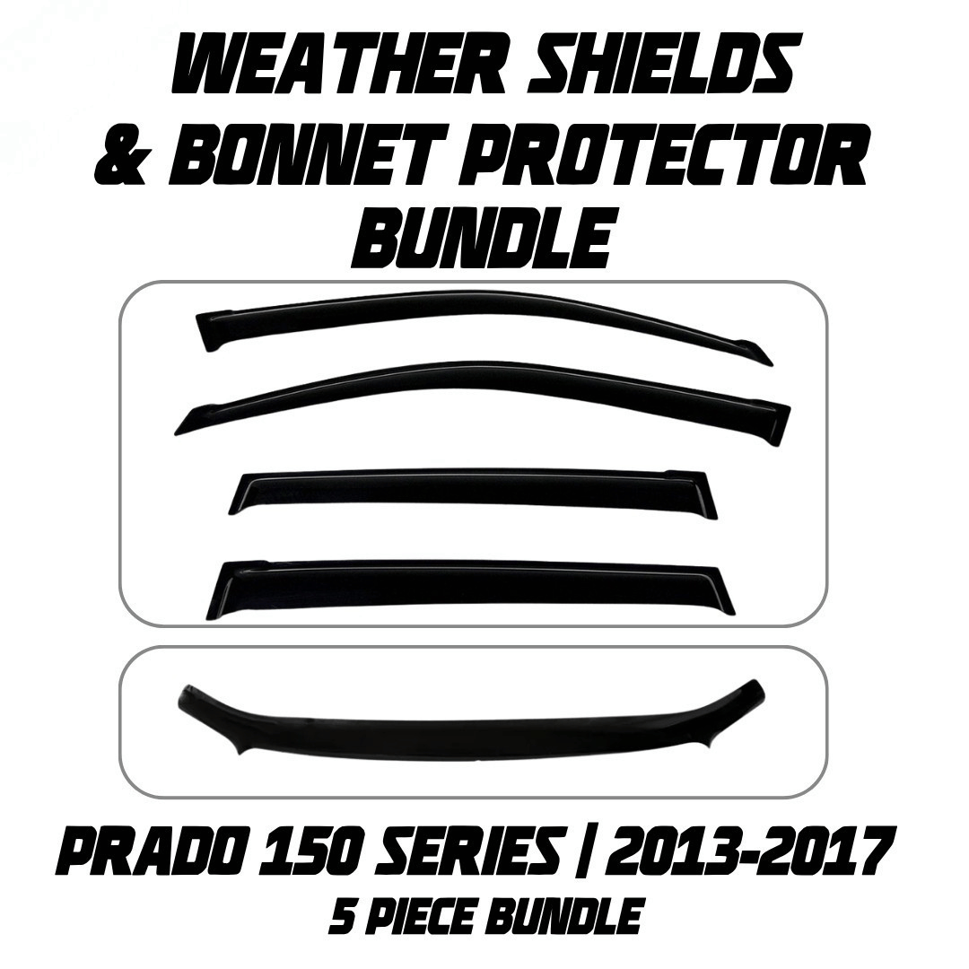 OCAM Weather Shields & Bonnet Protector - To Suit Prado 150 Series 2013-2017