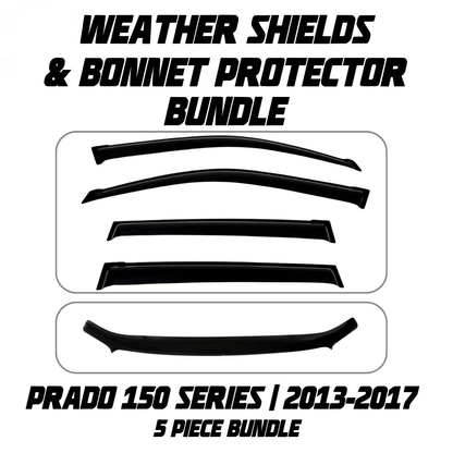 OCAM Weather Shields & Bonnet Protector - To Suit Prado 150 Series 2013-2017