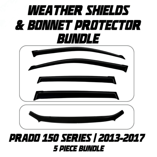 OCAM Weather Shields & Bonnet Protector - To Suit Prado 150 Series 2013-2017