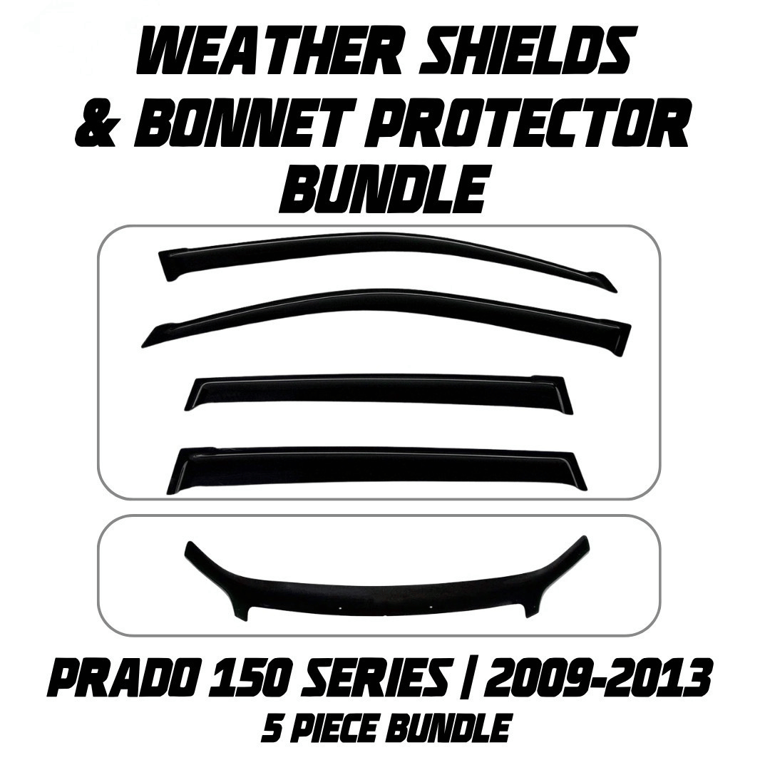 OCAM Weather Shields & Bonnet Protector - To Suit Prado 150 Series 2009-07/2013