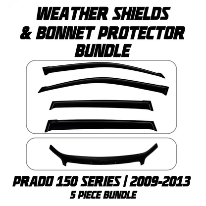 OCAM Weather Shields & Bonnet Protector - To Suit Prado 150 Series 2009-07/2013
