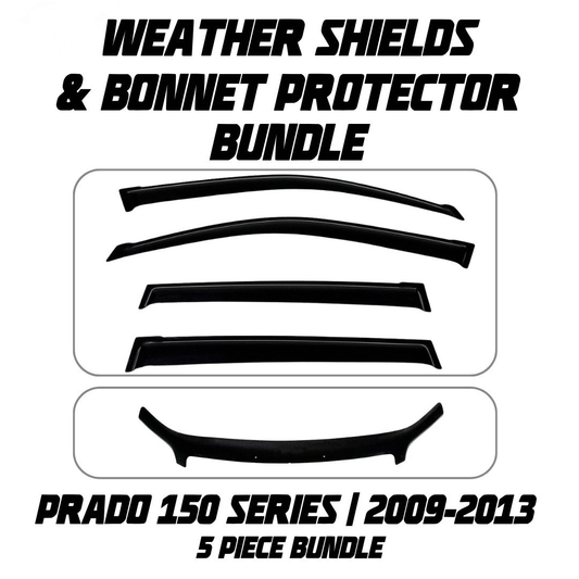 OCAM Weather Shields & Bonnet Protector - To Suit Prado 150 Series 2009-07/2013