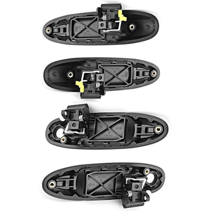 Door-Handle-Outer-Front-rear-smooth-black-100-landcruiser-set