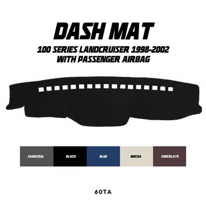 Dash Mat - Suitable for use with 100 Series LandCruiser (98-2002) w/ Passenger Airbag