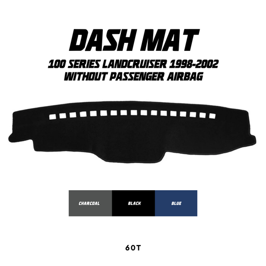 Dash Mat - Suitable for use with 100 Series LandCruiser (98-2002) w/out Passenger Airbag