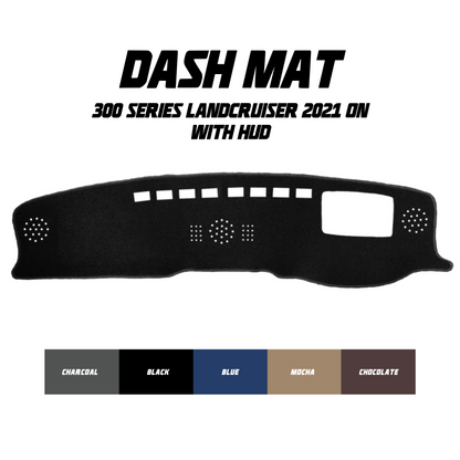 Dash Mat - Suitable for use with 300 Series LandCruiser (2021+) w/ HUD