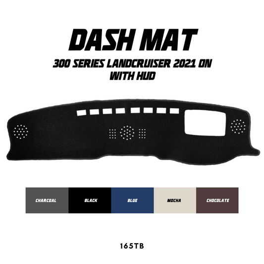 Dash Mat - Suitable for use with 300 Series LandCruiser (2021+) w/ HUD