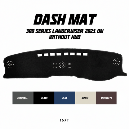 Dash Mat - Suitable for use with 300 Series LandCruiser (02/2025 - Current) w/o HUD - VX Model