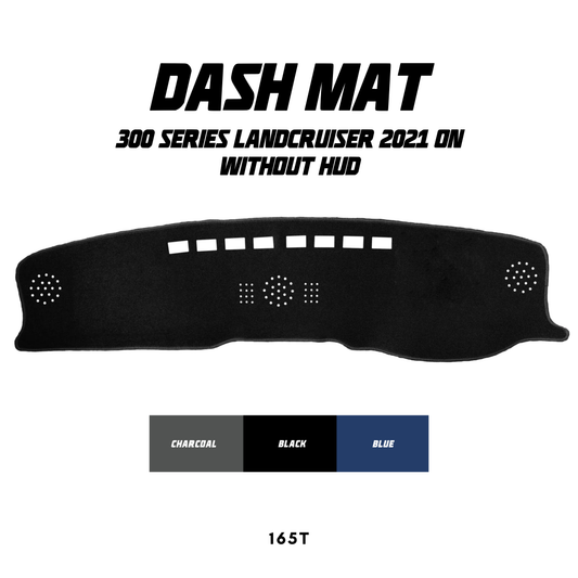 Dash Mat - Suitable for use with 300 Series LandCruiser (07/2021 - 01/2025) w/o HUD